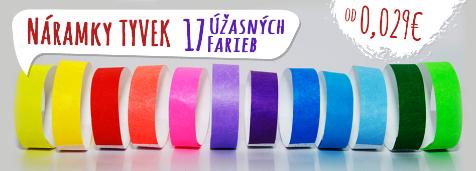 Identifikačné náramky TYVEK 