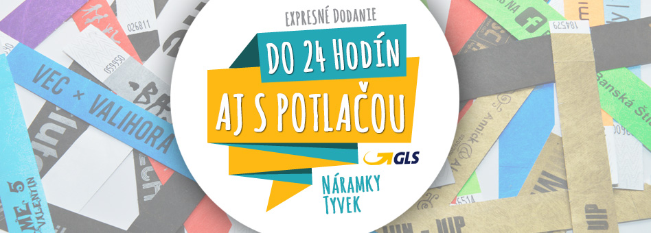 Identifikačné náramky TYVEK 